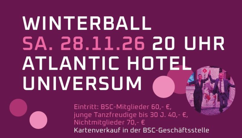Einladung BSC Winterball am 28.11.2026